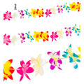 "BUNTE BLUMEN GIRLANDE" 3 m – Vorderansicht