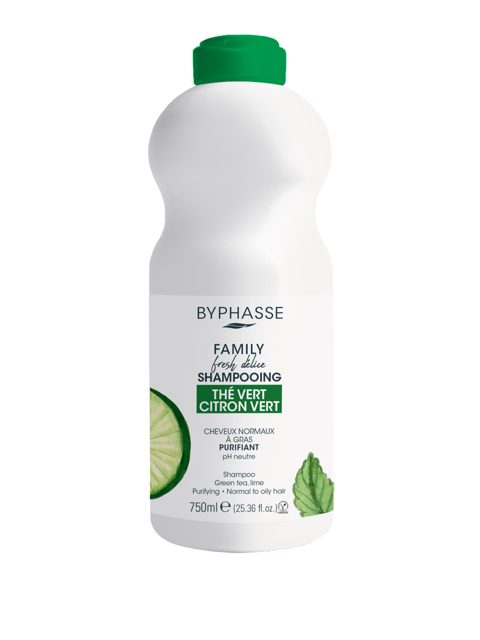Byphasse, Family, Grüner Tee, Haarshampoo, Reinigung, 750 ml *Tester