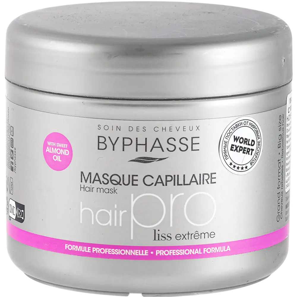 Byphasse, Pro Liss, Haarbehandlungs-Crememaske, 500 ml *Tester