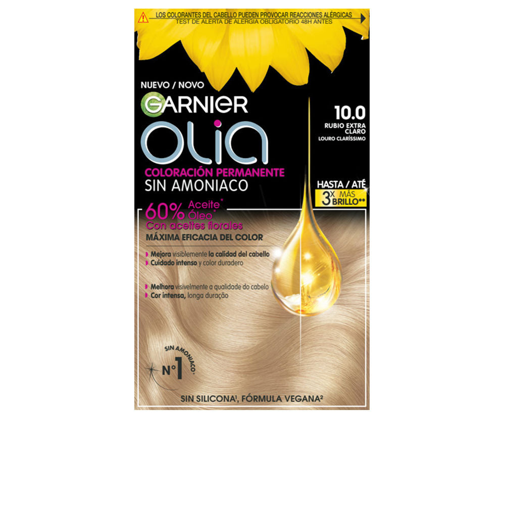 OLIA coloración permanente sin amoniaco #10.0-rubio extra claro 1 u