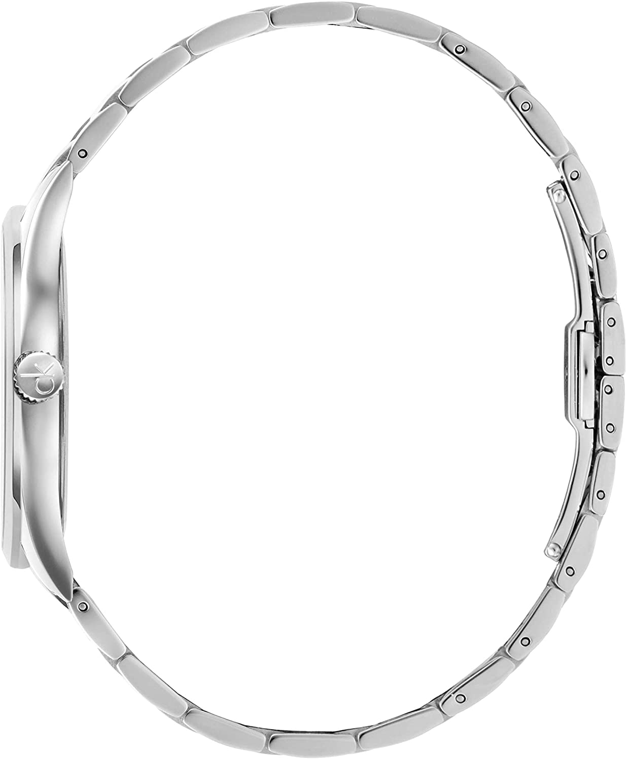 Calvin Klein COMPLETION KAM21146 Herren Edelstahl Quarzuhr 43 mm – Seitenansicht