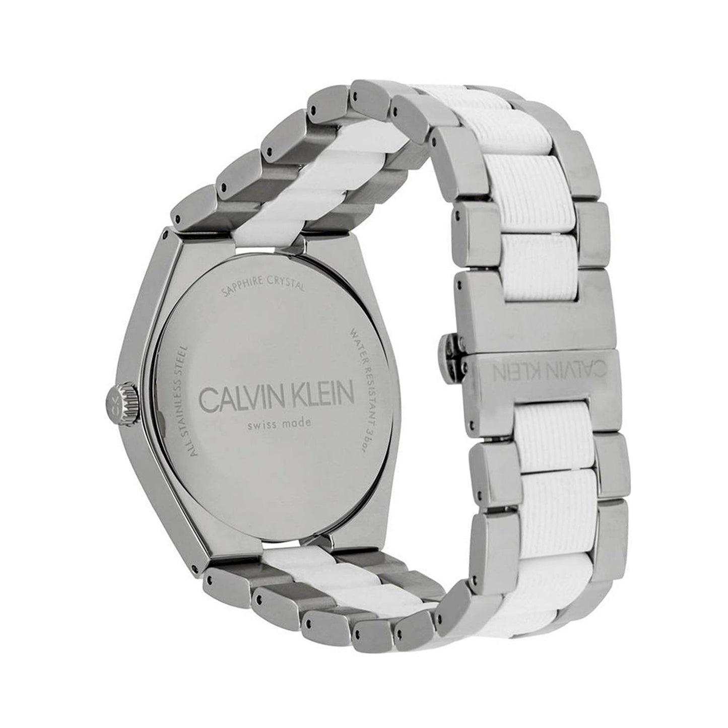 Calvin Klein CONTRAST K9E211K6 Herren Quarzuhr 40 mm Edelstahl mit Datum – Seitenansicht