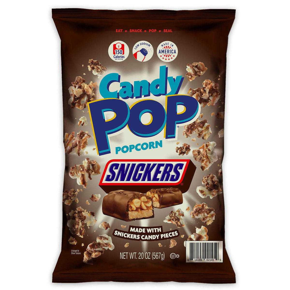 Candy Pop Snickers Popcorn 149 g Genuss-Snack