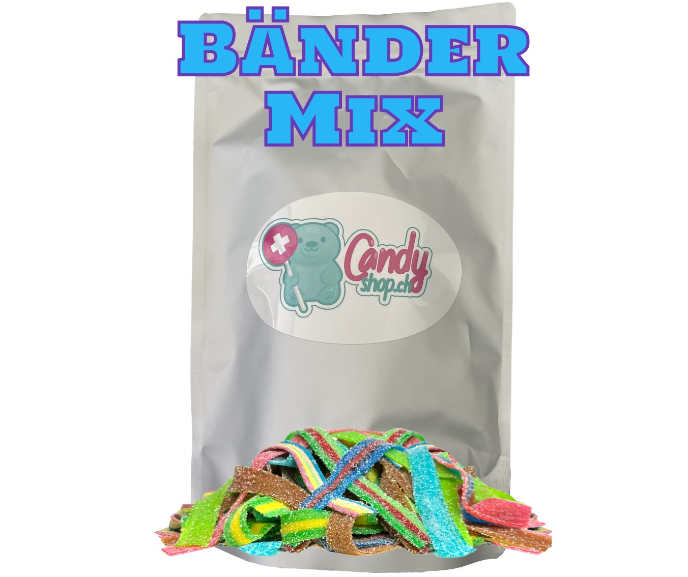 Bänder Mix Sweet Bag 1Kg Candyshop.ch Fruchtgummi Mischung