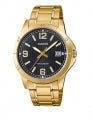 CASIO COLLECTION CASUAL DATE GOLD - BLACK MTP-V004G-1BUDF Only Time - Armbanduhr 41.5 mm Schwarz ansicht-2