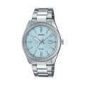 CASIO COLLECTION DATE - GOLF BALL DIAL - LIGHT BLUE MTP-1302PE-2AVEF Date - Armbanduhr 38.5 mm Blau ansicht-2