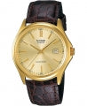 CASIO COLLECTION DATE LEATHER - GOLD MTP-1183Q-9ADF Date - Armbanduhr 38.5 mm Gold ansicht-2