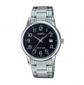 CASIO COLLECTION DATE STEEL - BLACK MTP-V002D-1BUDF Date - Armbanduhr 44 mm Schwarz ansicht-2