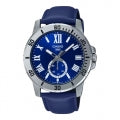 CASIO COLLECTION DIVER DATE LEATHER - BLUE MTP-VD200L-2BUDF Date - Armbanduhr 45 mm Blau ansicht-2