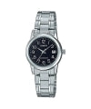 CASIO COLLECTION LADY DATE - BLACK LTP-V002D-1BUDF Only Time - Armbanduhr 25 mm Schwarz ansicht-2