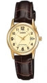 CASIO COLLECTION LADY DATE LEATHER - GOLD LTP-V002GL-9BUDF Date - Armbanduhr 31 mm Gold ansicht-2