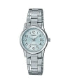 CASIO COLLECTION LADY DATE - LIGHT BLUE LTP-V002D-2BUDF Date - Armbanduhr 25 mm Blau ansicht-2