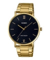 CASIO COLLECTION MINIMAL GOLD - BLACK MTP-VT01G-1BUDF Only Time - Armbanduhr 40 mm Schwarz ansicht-2