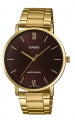 CASIO COLLECTION MINIMAL GOLD - BROWN MTP-VT01G-5BUDF Only Time - Armbanduhr 40 mm Braun ansicht-2