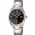 CASIO COLLECTION Mod. DATE - BLACK, GOLD INDEXES MTP-1302D-1A2VDF Date - Armbanduhr 38.5 mm Schwarz ansicht-2
