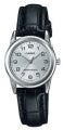 CASIO COLLECTION Mod. LADY 3H, LEATHER - SILVER LTP-V001L-7BUDF Only Time - Armbanduhr 25 mm Silber ansicht-2
