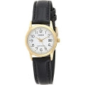 CASIO COLLECTION Mod. LADY DATE GOLD, LEATHER - WHITE LTP-V002GL-7B2UDF Date - Armbanduhr 31 mm Gold ansicht-2