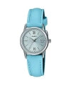 CASIO COLLECTION Mod. LADY DATE SILVER, LEATHER - LIGHT BLUE LTP-V002L-2B3UDF Date - Armbanduhr 25 mm Blau ansicht-2
