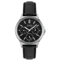 CASIO COLLECTION Mod. LADY MULTIFUNCTION, LEATHER - BLACK LTP-V300L-1AUDF Day - Date - 24H - Armbanduhr 33 mm Schwarz ansicht-2