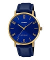 CASIO COLLECTION Mod. MINIMAL, LEATHER - BLUE MTP-VT01GL-2B2UDF Only Time - Armbanduhr 40 mm Blau ansicht-2