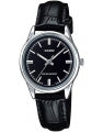 CASIO COLLECTION Mod. ONLY TIME LADY, LEATHER - BLACK LTP-V005L-1AUDF Only Time - Armbanduhr 28 mm Schwarz ansicht-2