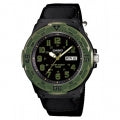 CASIO COLLECTION & VINTAGE DIVER 100M - BLACK MRW-200HB-1BVEF Day & Date Armbanduhr 44.5 mm Schwarz ansicht-3