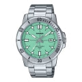 CASIO COLLECTION & VINTAGE DIVER 50M AQUA GREEN Herren-Quarzuhr 45 mm grün – Seitenansicht