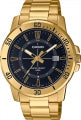 CASIO COLLECTION & VINTAGE Diver 50M Gold schwarz Herren Quarzuhr 45 mm – Seitenansicht
