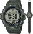 CASIO COLLECTION & VINTAGE DIVER ILLUMINATOR WORLDTIME Herren-Armbanduhr 51 mm – Seitenansicht