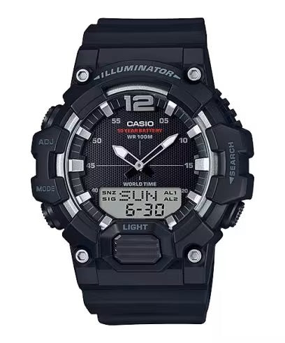 CASIO COLLECTION & VINTAGE ILLUMINATOR - BLACK HDC-700-1AVDF Multifunction Armbanduhr 53 mm Schwarz