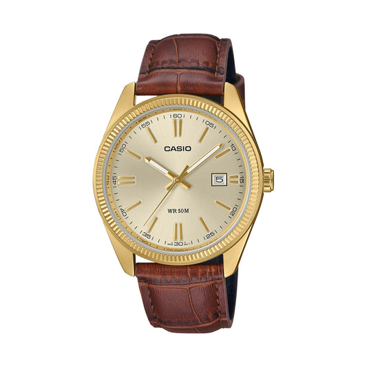 CASIO COLLECTION & VINTAGE MTP-1302PGL-9AVEF Date - Armbanduhr 38.5 mm Gold ansicht-2