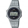 CASIO COLLECTION & VINTAGE ROUND BLACK Multifunction Armbanduhr 37.5 mm Schwarz – Seitenansicht