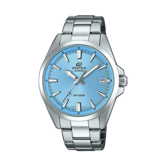 CASIO EDIFICE CLASSIC DATE - LIGHT BLUE EFV-100D-2BVUEF World Time Armbanduhr 42 mm Blau