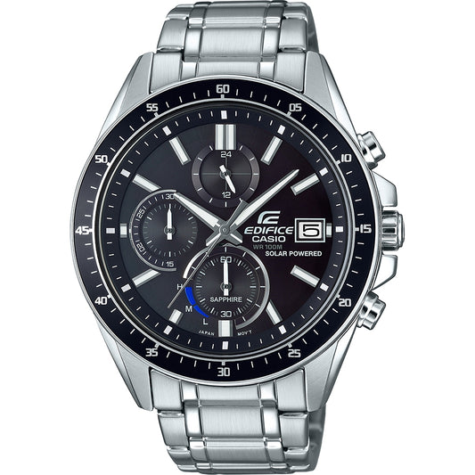CASIO EDIFICE SOLAR POWERED CHRONOGRAPH - BLACK EFS-S510D-1AVUEF Chronograph Armbanduhr 46 mm Schwarz