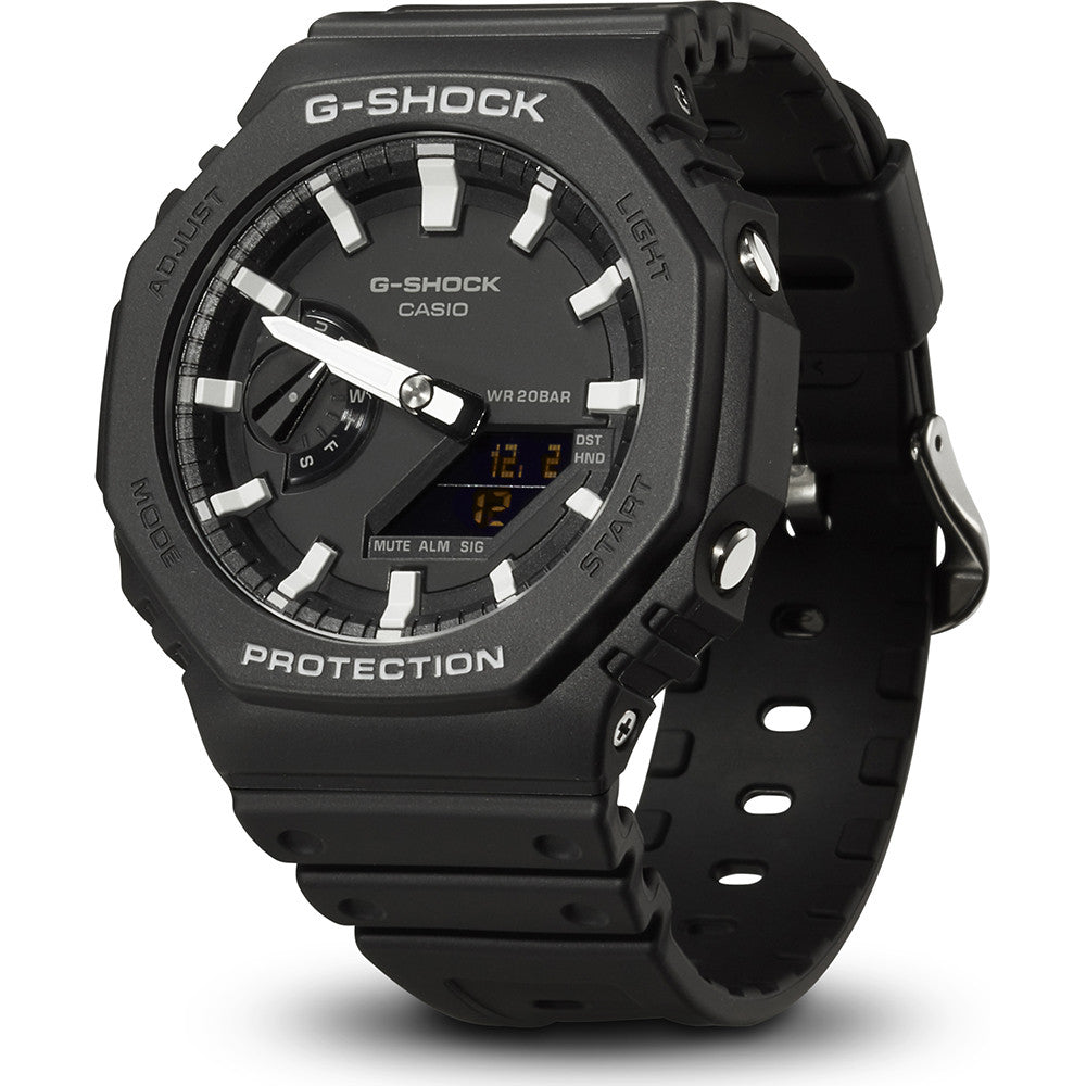 CASIO G-SHOCK OAK Black GA-2100-1AER Multifunction - Armbanduhr 45.5 mm Schwarz ansicht-2