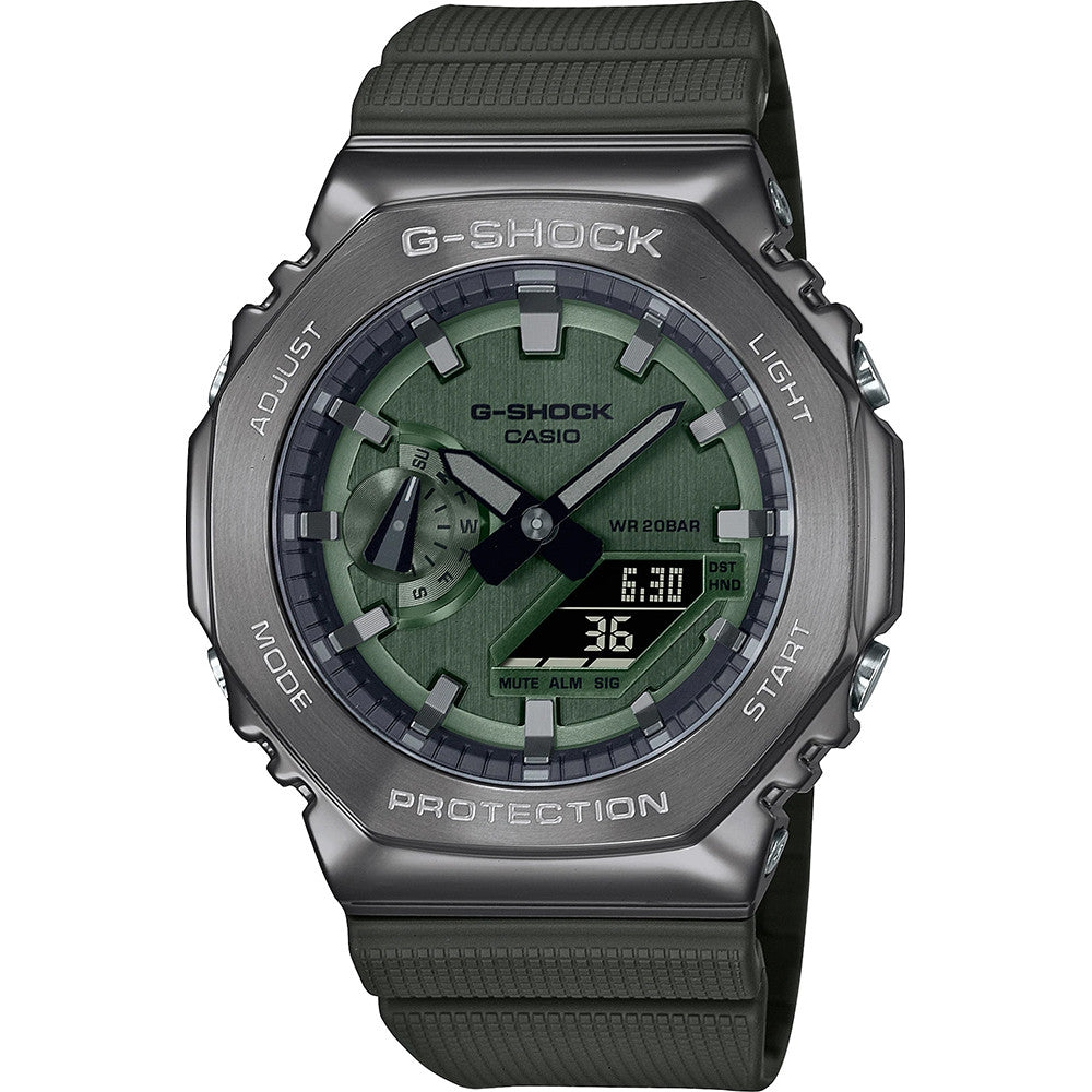 CASIO G-SHOCK OAK - METAL COVERED - Green GM-2100B-3AER Multifunction - Armbanduhr 44.5 mm Grün