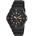 CASIO SPORT DIVER 100M - BLACK MRW-200H-1E Day & Date - Armbanduhr 44.5 mm Schwarz ansicht-2