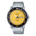 CASIO SPORT DIVER 100M - YELLOW MTD-125D-9AVDF Day & Date - Armbanduhr 45.5 mm ansicht-2
