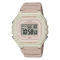 CASIO TIMELESS COLLECTION Mod. SPORT ILLUMINATOR WR 50M, ALARM, CHRONOGRAPH - LIGHT PINK - COLORED SERIE W-218HC-4A2VDF Multifunction - Armbanduhr 43 mm Rot ansicht-2
