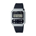 CASIO VINTAGE EDGY COLLECTION - BLACK A100WEF-1AEF Multifunction - Armbanduhr 40 mm Schwarz ansicht-2