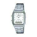 CASIO VINTAGE EDGY COLLECTION SUNRAY DIAL - WHITE AQ-230A-7DMQYES Sonnenbrille Weiss ansicht-5