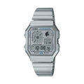 CASIO VINTAGE RETRO FUTURE EDGY COLLECTION - SILVER A130WE-7AEF Multifunction - Armbanduhr 34 mm Silber ansicht-4