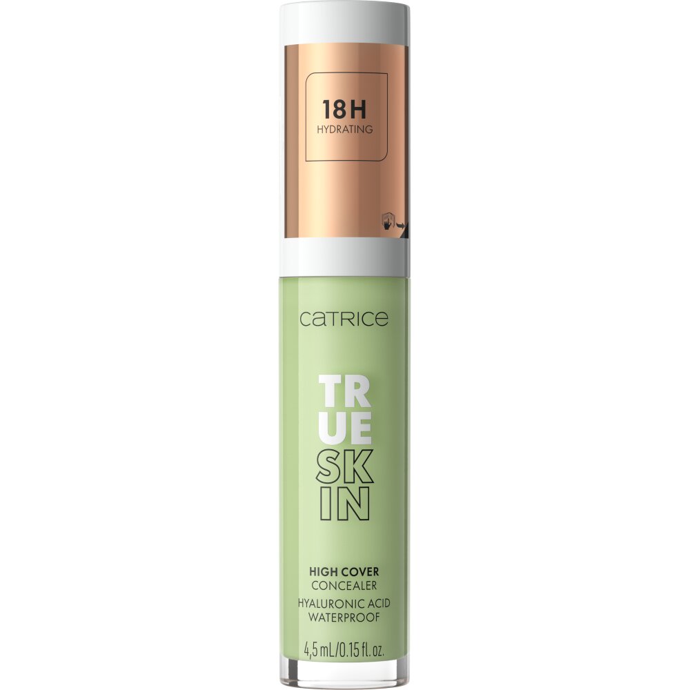 Catrice, True Skin, Hyaluronsäure, Wasserdicht, Hohe Abdeckung, Flüssig-Concealer, 300, CC Green, 4.5 ml