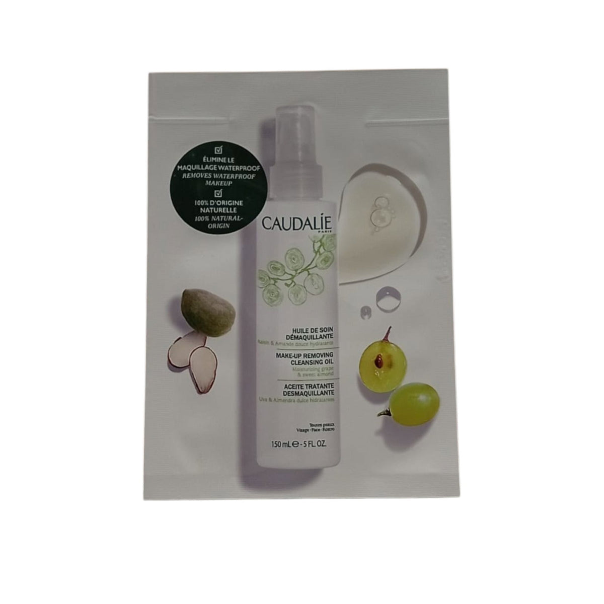 Caudalie, Vinoclean, Natürlich, Reinigung, Reinigungsöl, Für das Gesicht, 3 ml *Muster