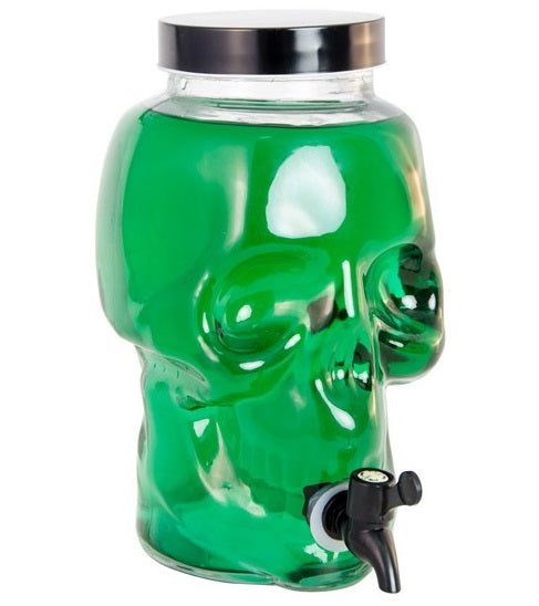 Glas-Schädel Getränkespender 4L – Chaks Borosilikatglas Halloween - Fasnacht24.ch