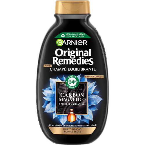 GARNIER GARNIER Original Remedies Carbón Magnético Shampoo 250 ml Kosmetik