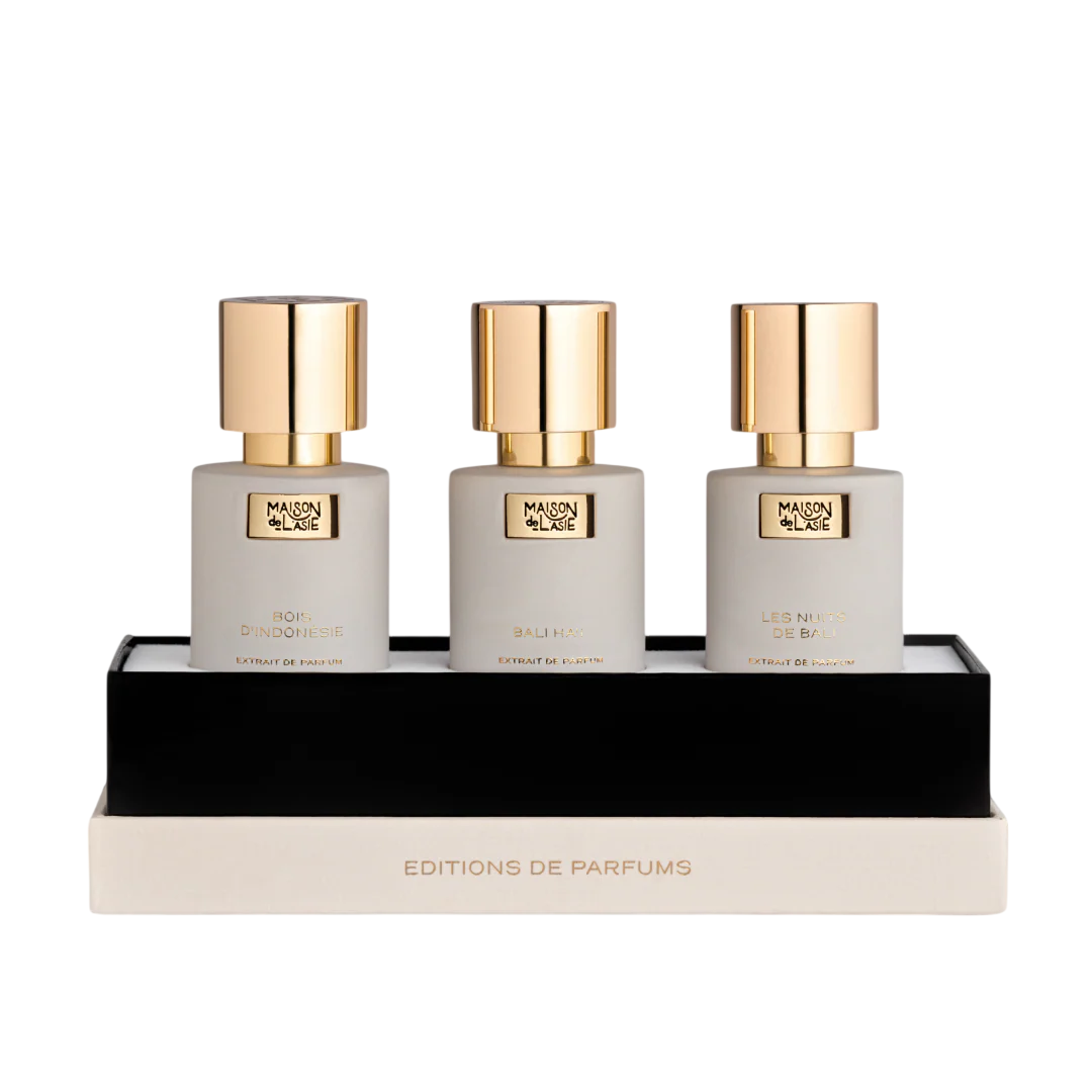 Maison De L`Asie Parfümset Chapitre 02 Set Maison De L'Asie: Bali Ha'i, Extrait De Parfum, Unisex, 15 ml + Bois d'Indonesie,