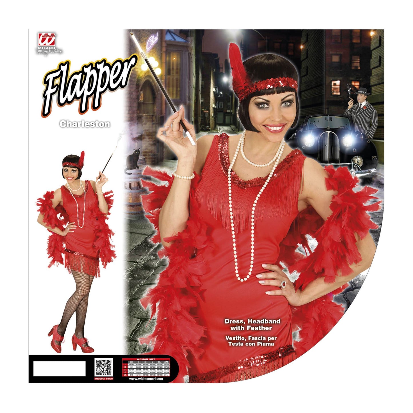 "CHARLESTON" (Kleid, Handschuhe, Stirnband mit Feder) – Ansicht 4