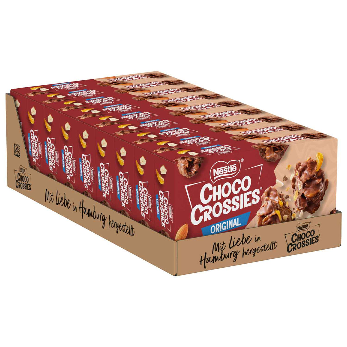 Choco Crossies Original 2×75g Knusperpralinen mit Milchschokolade 150g