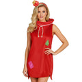 "CHRISTMAS SACK" (Kleid, Kopfbedeckung) – Vorderansicht